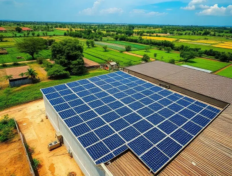 Agri infrastructure aerial view